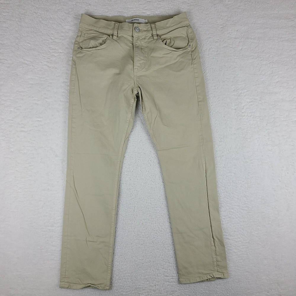 Hudson Pants Mens 33x29  Blake Slim Straight Beige Chino Khakis‎